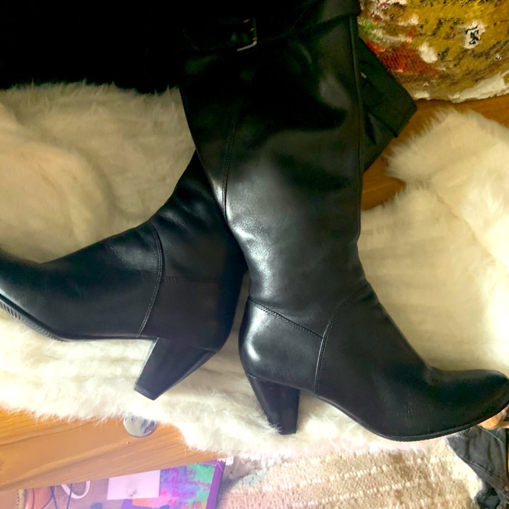 Black Under the Knee Boot by Ecco